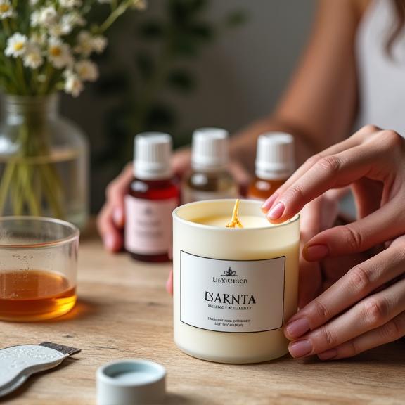 Custom candle creation process