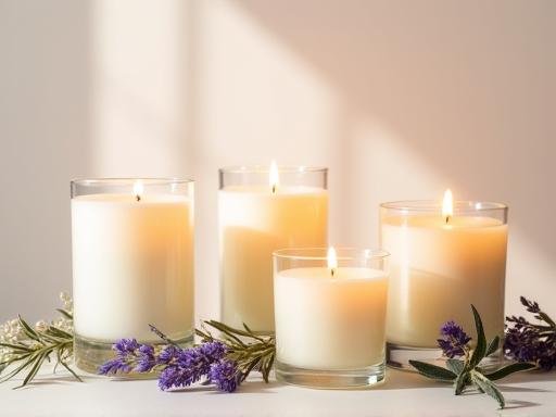 Wellness aromatherapy candles