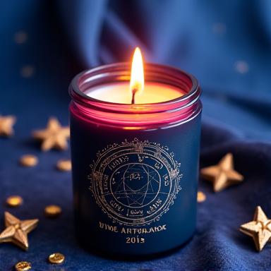 Zodiac themed candles